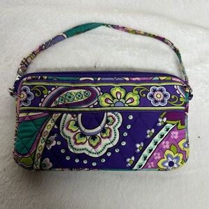 Vera Bradley Purple Floral Clutch